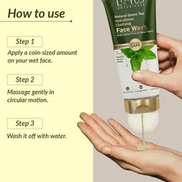 Lotus Botanicals Set Of 2 Natural Green Tea HydraDetox Clarifying Face Wash-100g Each image 5