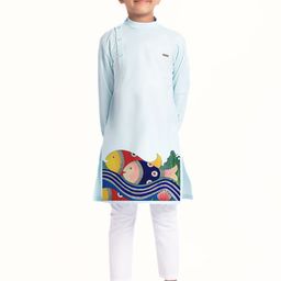 DEVOILER Boys Quirky Printed Kurta-picture-21