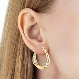 VIEN Contemporary Hoop Earrings-image-59