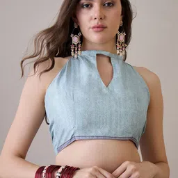 Mitera Floral Silk Blend Bagru Saree image 3