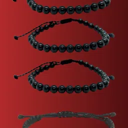 Dynamic Retail Global Unisex 4 Pieces Beaded Wraparound Bracelets image 1