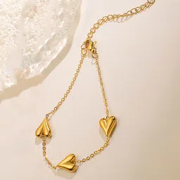 Jewels Galaxy Women Gold-Plated Charm Bracelet image 3