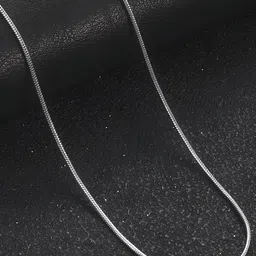 Minprice Men Stainless Steel Silver-Plated Minimal Chain-picture-24
