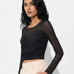 Honey by Pantaloons Women Round Neck Top image 3