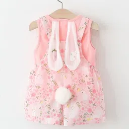 LULU & SKY Girls Printed Dungaree With T-Shirt image 3