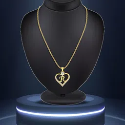 Lila Gold-Plated Heart Shaped Pendants with Chains-picture-12