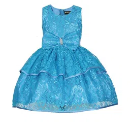 Shahina Fashion Girls Satin Knee Length Short Dress-picture-44