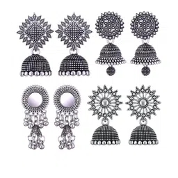 Sangria Alloy Silver-Plated Earrings-picture-12