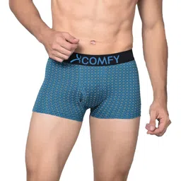 AMUL COMFY Men Pack of 6 Geometric Printed Short Trunks-picture-42