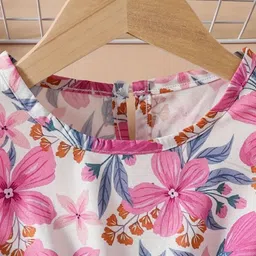 Billion Floral Print Flutter Sleeve Fit & Flare Dress image 4