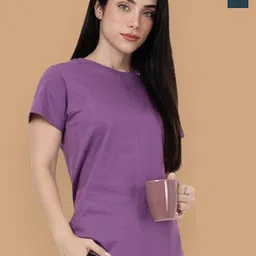 Kryptic Women Pack Of 2 Relaxed Fit Pure Cotton Lounge Tshirts-image-95