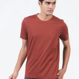 EcoLove Men Dry Tech Solid Round Neck Cotton T-shirt-image-77