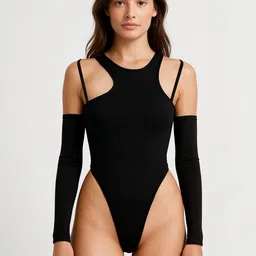 LULU & SKY Women Round Neck Long Sleeves Bodysuit-picture-24