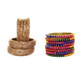 TRIOXY Multi Glass Artificial Stones Bangle-image-34