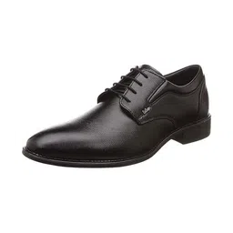 Lee Cooper Men Black Leather Formal Shoes-image-74