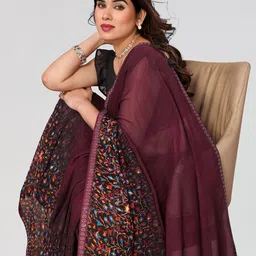 Moda Rapido Floral Printed Designer Saree image 4