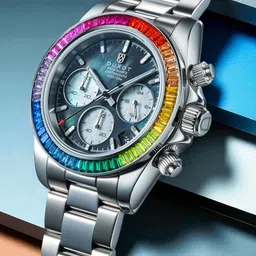 DUXOT Men Dial & Stainless Steel Bracelet Style Analogue Chronograph Watch DX-2064-22 image 2