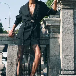 H&M Fringe-Trimmed Skirt-picture-11