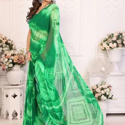 all about you Tie and Dye Sequinned Pure Georgette Saree-picture-25