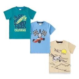 JusCubs Boys 3 Printed Applique T-shirt-picture-39
