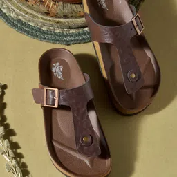 The Roadster Lifestyle Co Men Comfort Stylish Dual Strap Buckle Design Sandals-picture-36