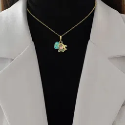 Estailo fashion Women Gold-Plated Contemporary Pendants with Chains image 2