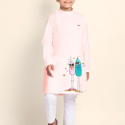 DEVOILER Boys Ethnic Motifs Printed Thread Work Kurta-picture-10