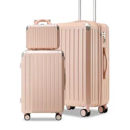 PYB Women Set Of 3 Tourique Textured Hard-Sided Trolley Bags-picture-32