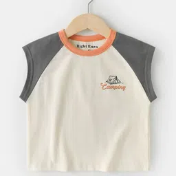 LULU & SKY Boys Colourblocked Round Neck Cotton Tshirt-picture-20