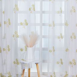 Parda Online Unisex Set of 2 Floral Printed Sheer Long Door Curtain-picture-15