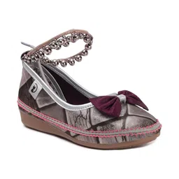 SIRDENILL Women Wedge Casual Shoes with Beaded Ankle Strap & Bow image 5