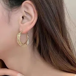 PolluxCraft Contemporary Hoop Earrings image 5