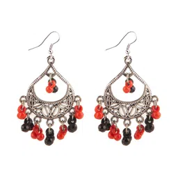 Creative Frogs Set of 2 Oxidized Beaded Drop Earrings image 3