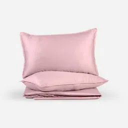 Zarf Pink 350 TC Egyptian Cotton King Bedsheet with 2 Pillow Covers image 1