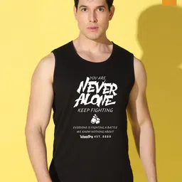 WOOSTRO Men Pack of 2 Typography Printed Round Neck Cotton Slim Fit T-shirts-picture-20