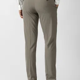 Van Heusen Men Textured Slim Fit Formal Trousers image 3