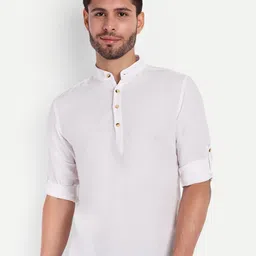 Classycollar Men Solid Daily Cotton Straight Kurta-picture-22