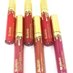 BLUSHIS High Defination Non Transfer Matte Liquid Lipstick - 7 ml - Magenta-picture-18