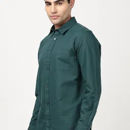 Indian Terrain Men Classic Slim Fit Casual Shirt image 5