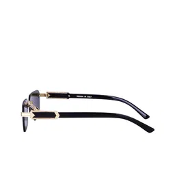 SPADEACES Unisex Rimless UV Protected Rectangle Sunglasses CLASSIC KARAN GOLD BLACK -14 image 4