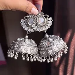 ISLANA Dome Shaped Jhumkas Earrings-picture-19