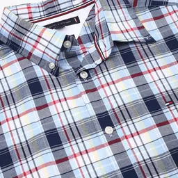 Tommy Hilfiger Men Classic Slim Fit Tartan Checks Opaque Checked Casual Shirt image 4
