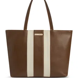 Caprese Striped Structured Shoulder Bag-image-97