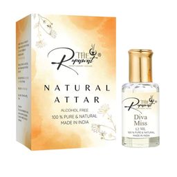 THE RUPAWAT Perfumery House Diva Miss 100% Natural & Pure Alcohol Free Attar - 12 ml-picture-48