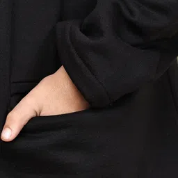 Baawri Girls Fleece Open Front Jacket with Embroidered image 4