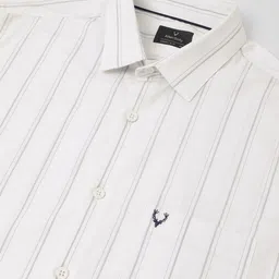Allen Solly Striped Spread Collar Slim Fit Casual Shirt image 2