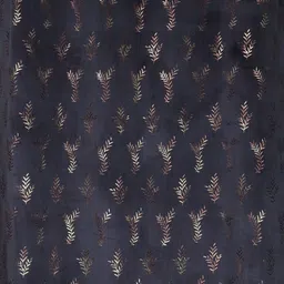 GEET CREATIONS Grey Set of 2 Floral Window Curtain image 5