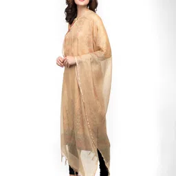 A R SILK DUPATTA HUB Woven Design Dupatta image 2