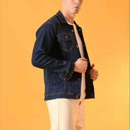 SZN Men Outdoor Denim Jacket with Embroidered-picture-34