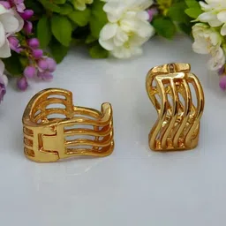 SHREE KRISHNA SHOPPING Unisex Gold-Plated Brass Earrings-picture-17